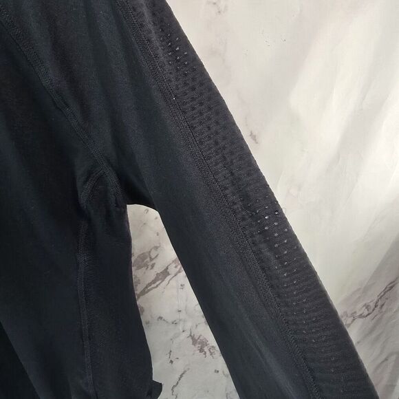 Columbia Shirt Womens Large Black Long Sleeve Tech Running Hiking Mesh Crew - Picture 9 of 13